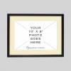 10in x 8in Classic Black & Gold photo frame with Ivory mount