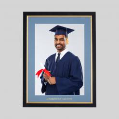 Bournemouth University Graduation 10 x 8 Photo Frame - Black & Gold