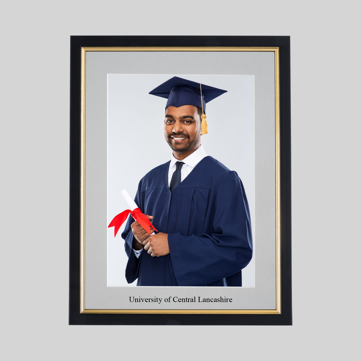 cenlanc-bg-photo-1536x1536 University of Central Lancashire Graduation 10 x 8 Photo Frame - Black & Gold