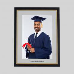 Leeds Arts University Graduation 10 x 8 Photo Frame - Black & Gold