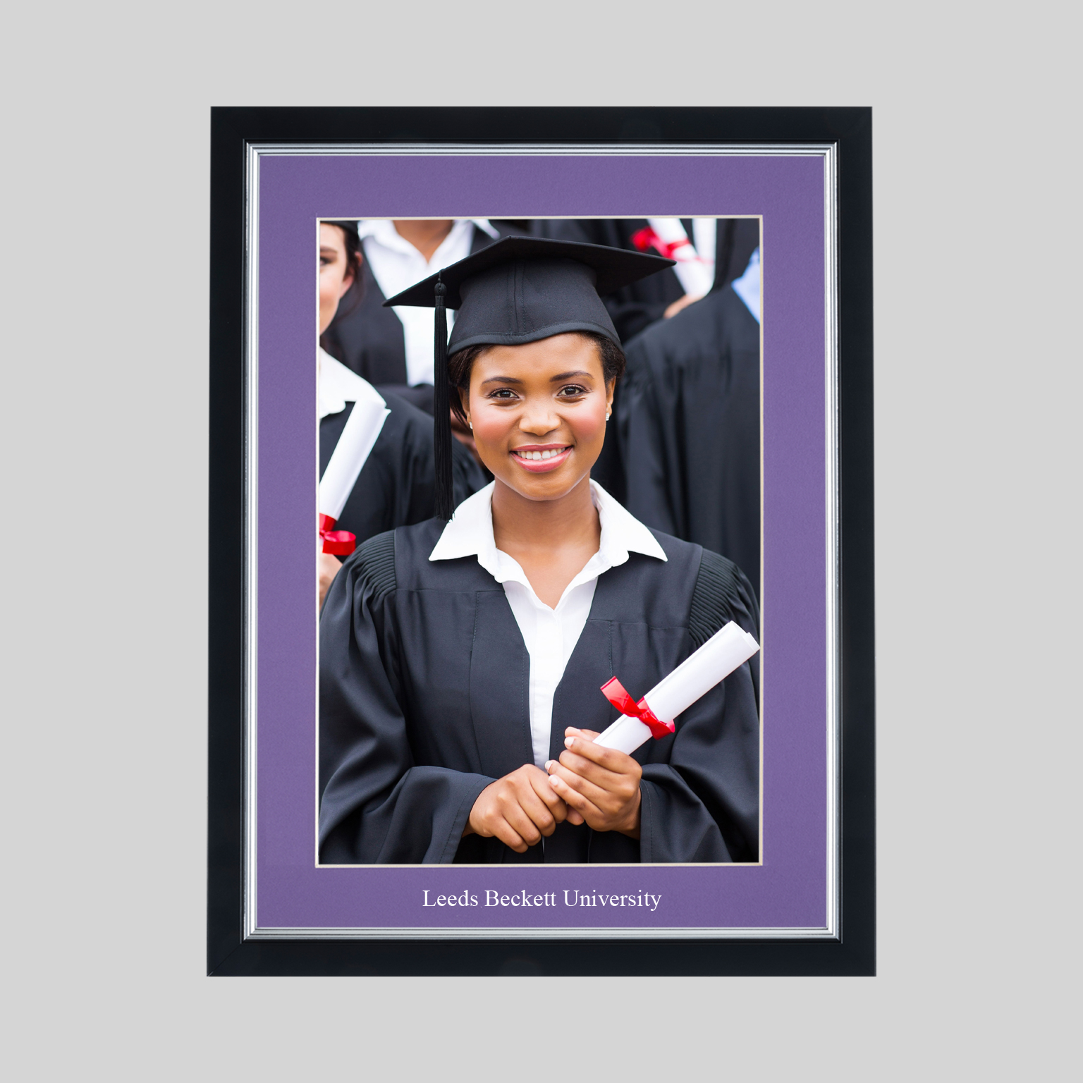 ldsbeck-bs-photo-1536x1536 Leeds Beckett University Graduation 10 x 8 Photo Frame - Black & Silver