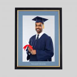 Newcastle University Graduation 10 x 8 Photo Frame - Black & Gold