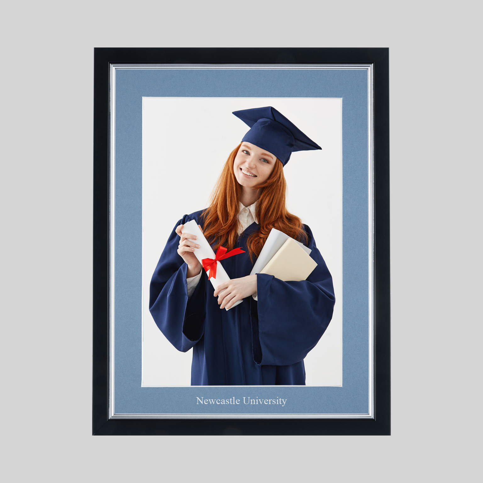 newcst-bs-photo-1536x1536 Newcastle University Graduation 10 x 8 Photo Frame - Black & Silver