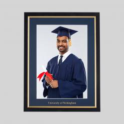 University of Nottingham Graduation 10 x 8 Photo Frame - Black & Gold