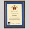 University of Birmingham A4 graduation certificate Frame in Teak and Gold
