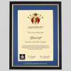 Cardiff Metropolitan University A4 graduation certificate Frame in Black and Gold