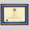 Glasgow Caledonian University A4 graduation certificate Frame in Teak and Gold