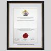 Institution of Engineering & Technology certificate frame - Classic Black and Gold