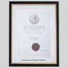 Institution of Mechanical Engineers certificate frame - Classic Black and Gold
