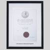 Institution of Mechanical Engineers certificate frame - Stylish Black and Silver