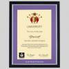 Leeds Beckett University A4 graduation certificate Frame in Black and Silver