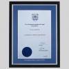 Chartered Institute of Legal Executives certificate frame - Stylish Black and Silver