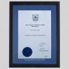 Chartered Institute of Legal Executives certificate frame - Contemporary Matt Black
