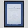 Royal Aeronautical Society - Member certificate frame - Stylish Black and Silver