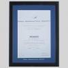 Royal Aeronautical Society - Member certificate frame - Contemporary Matt Black