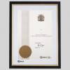 The Royal Institution of Chartered Surveyors certificate frame - Classic Black and Gold