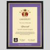 University of Winchester A4 graduation certificate Frame in Black and Gold
