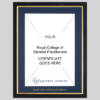 Royal College of General Practitioners certificate frame